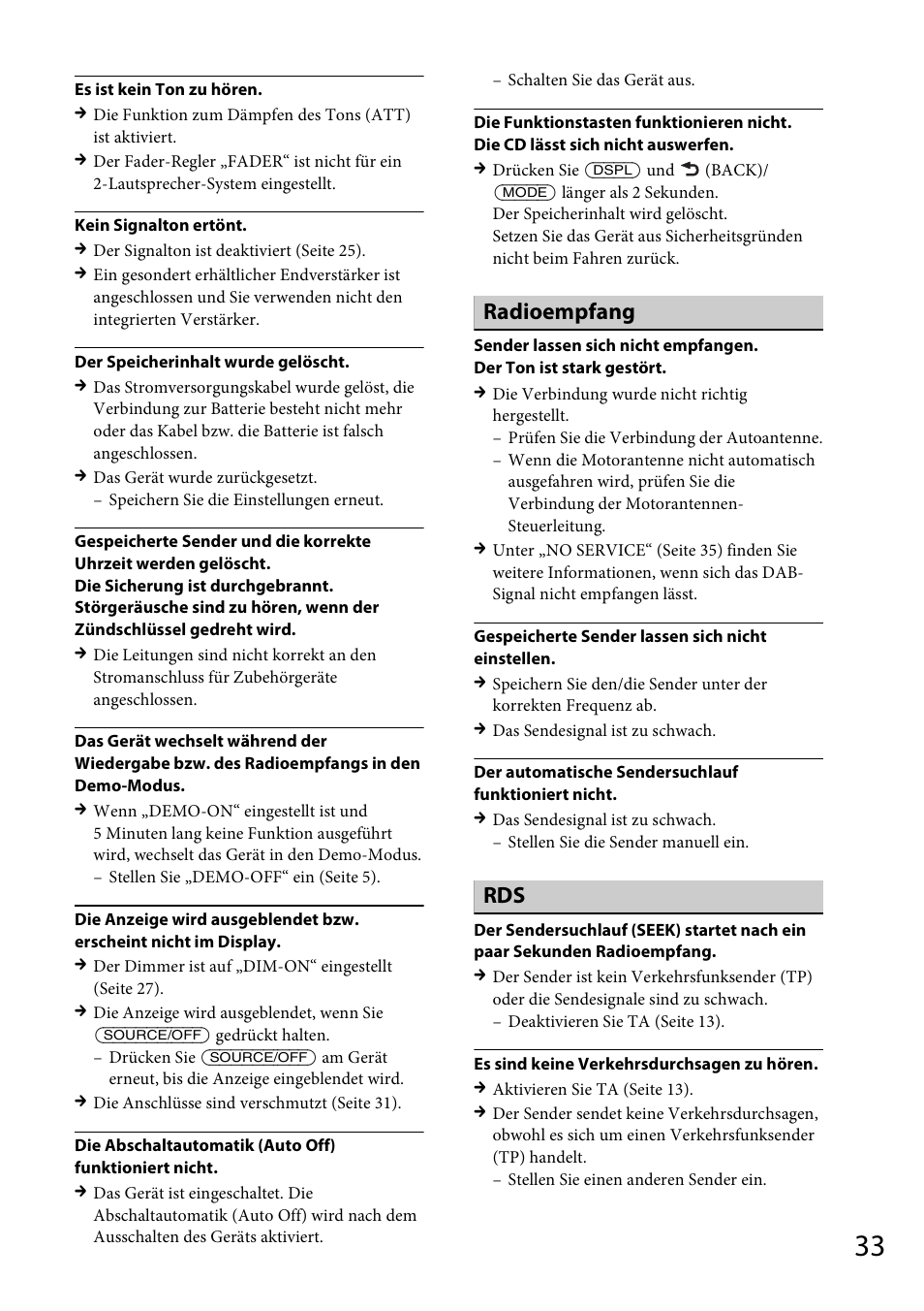 Radioempfang | Sony CDX-DAB500U User Manual | Page 61 / 168