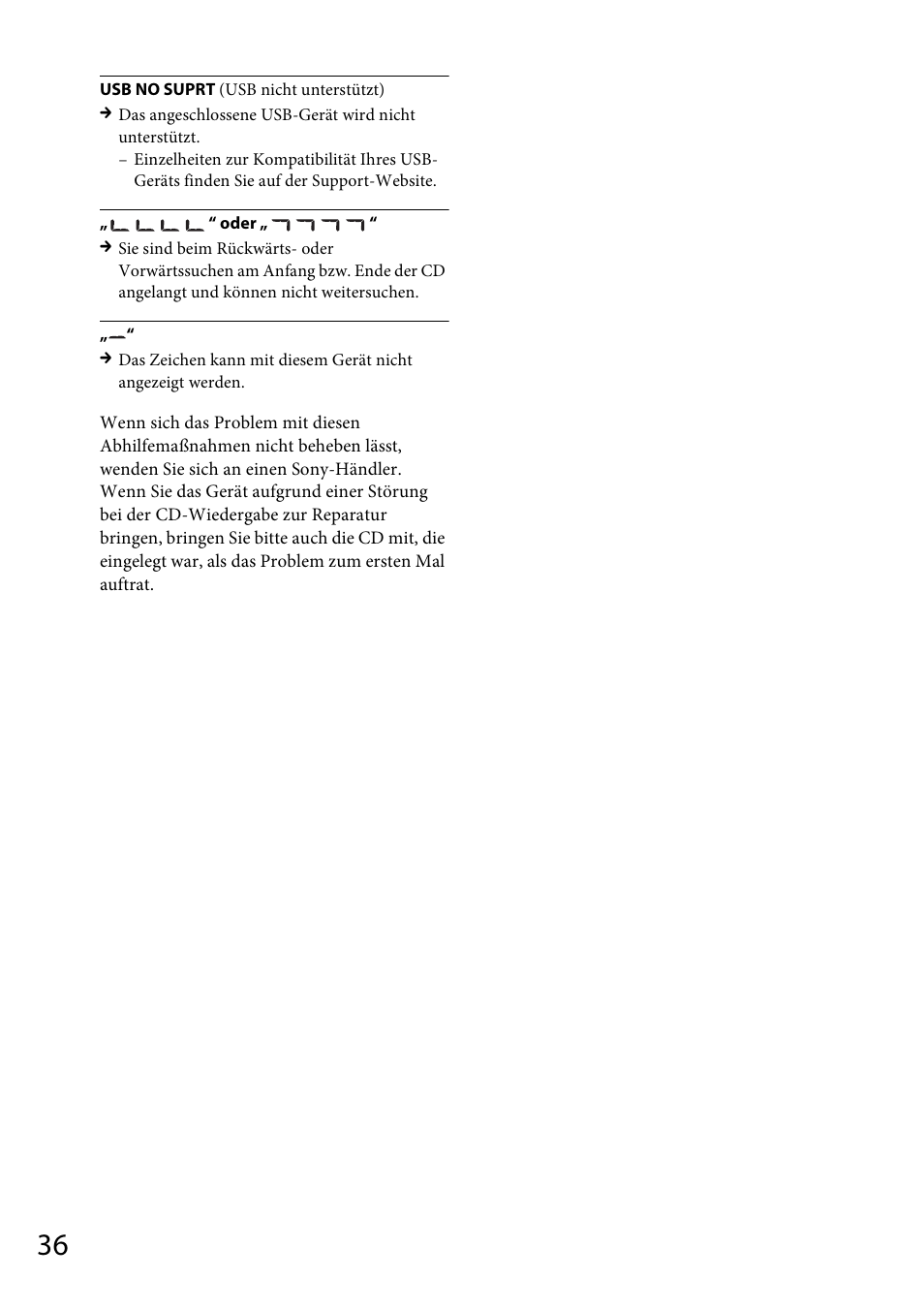 Sony CDX-DAB500U User Manual | Page 64 / 168