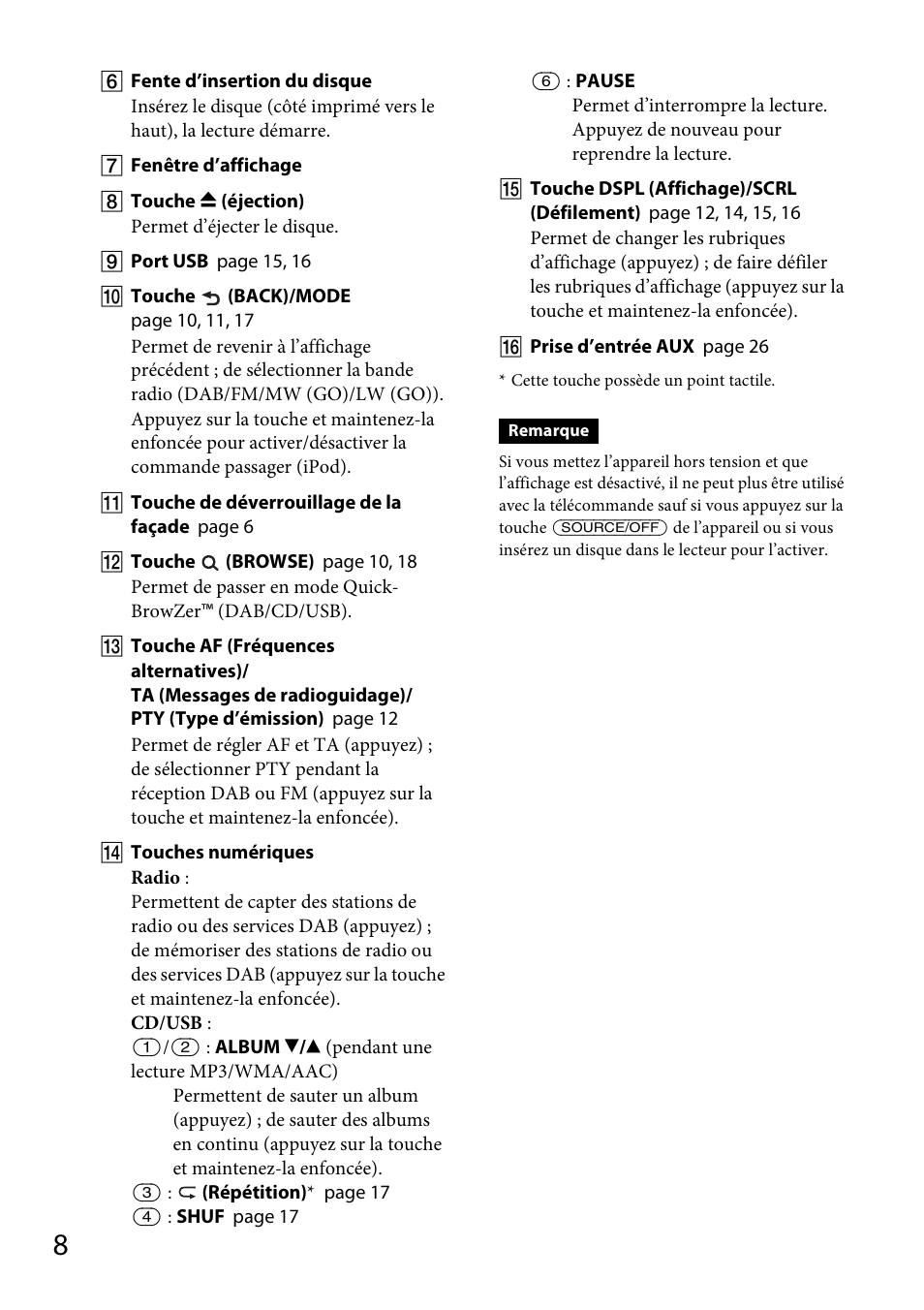 Sony CDX-DAB500U User Manual | Page 72 / 168