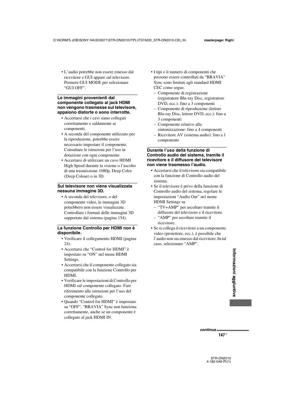 Sony STR-DN2010 User Manual | Page 147 / 328