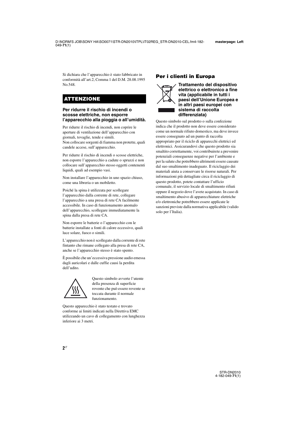 Sony STR-DN2010 User Manual | Page 2 / 328