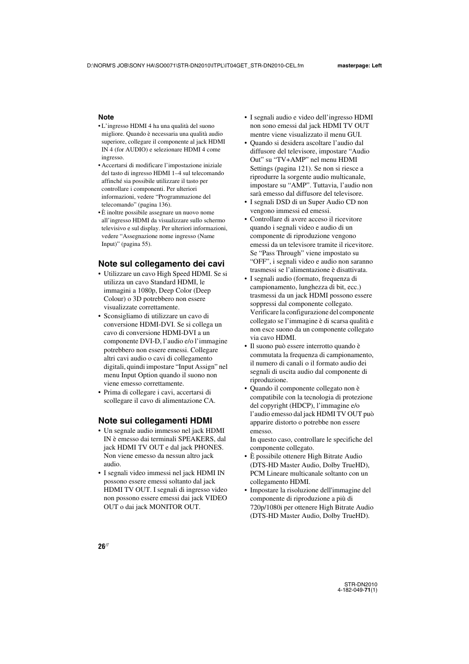Sony STR-DN2010 User Manual | Page 26 / 328