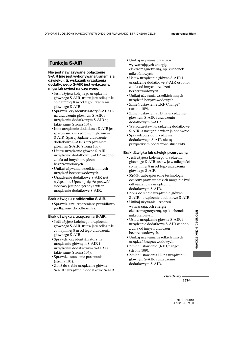 Funkcja s-air | Sony STR-DN2010 User Manual | Page 315 / 328