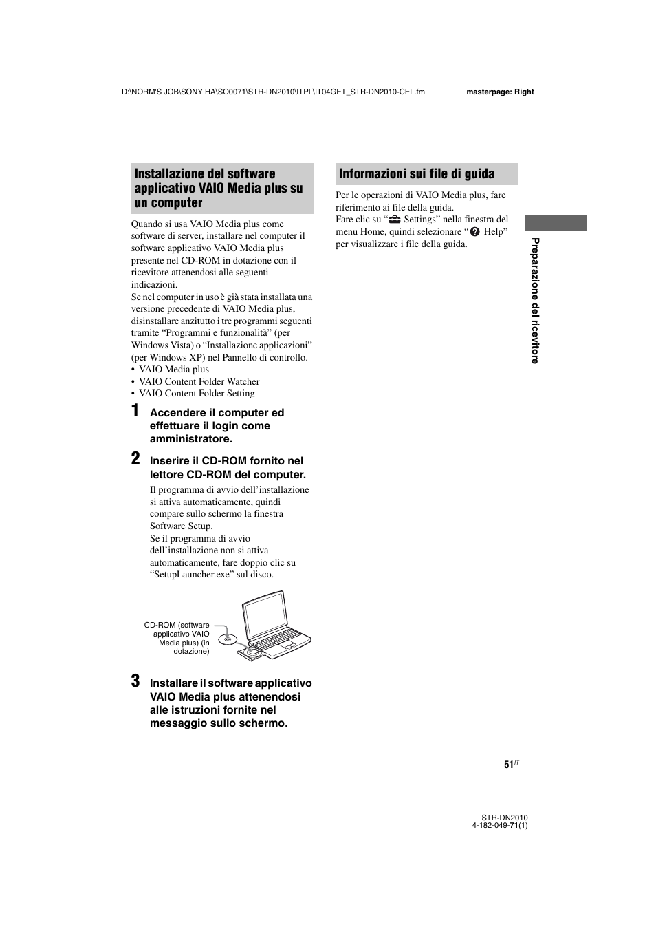 Informazioni sui file di guida | Sony STR-DN2010 User Manual | Page 51 / 328