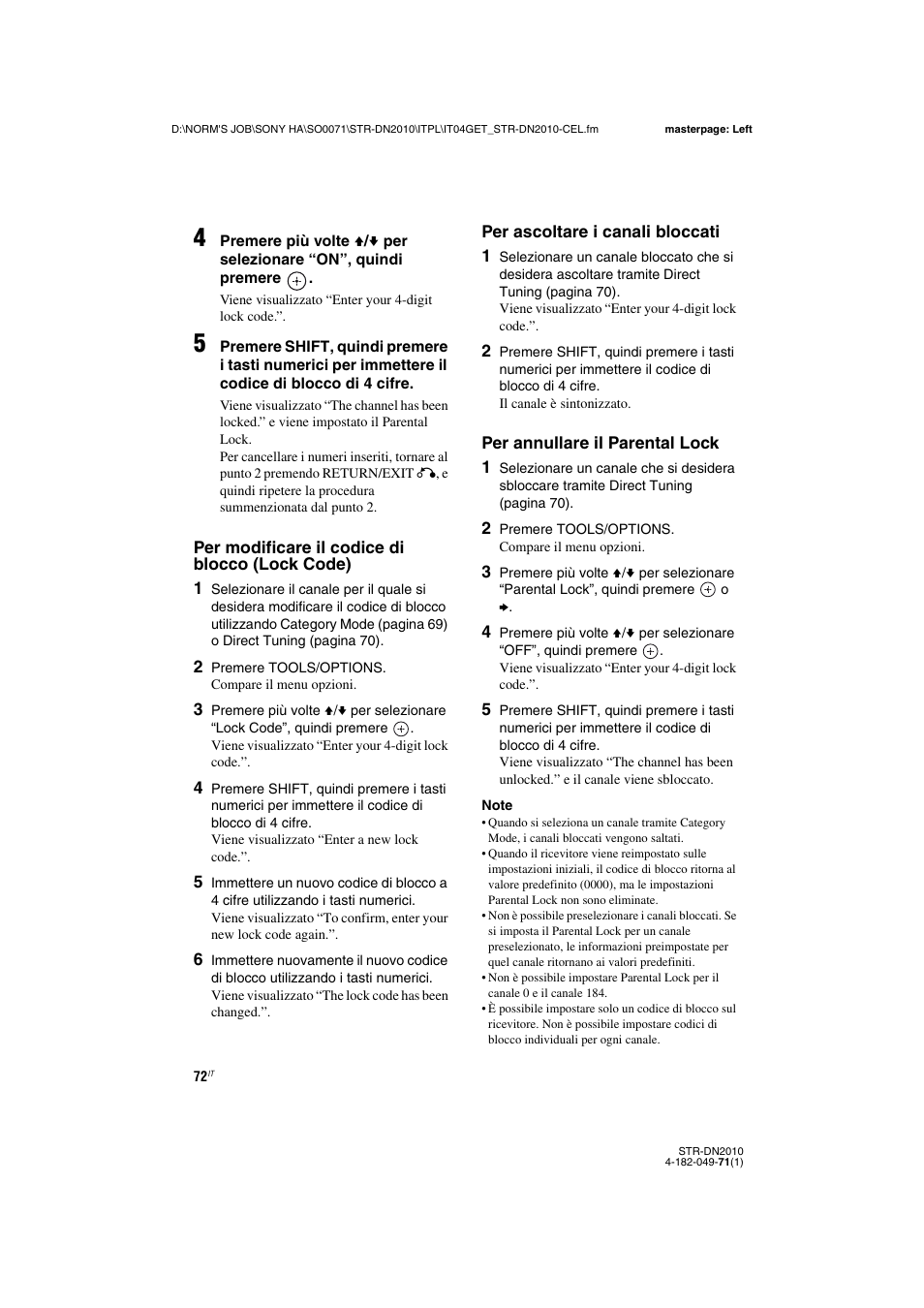 Sony STR-DN2010 User Manual | Page 72 / 328