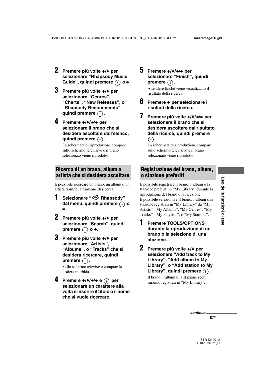 Sony STR-DN2010 User Manual | Page 87 / 328