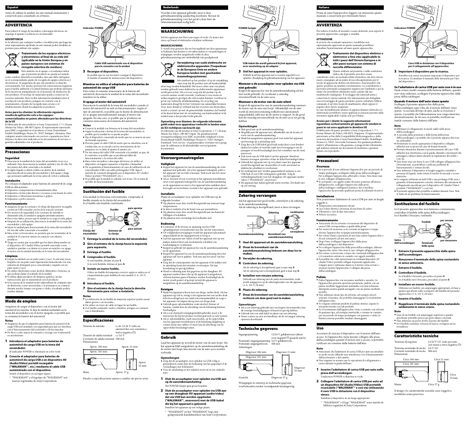 Sony DCC-U50A User Manual | Page 2 / 2