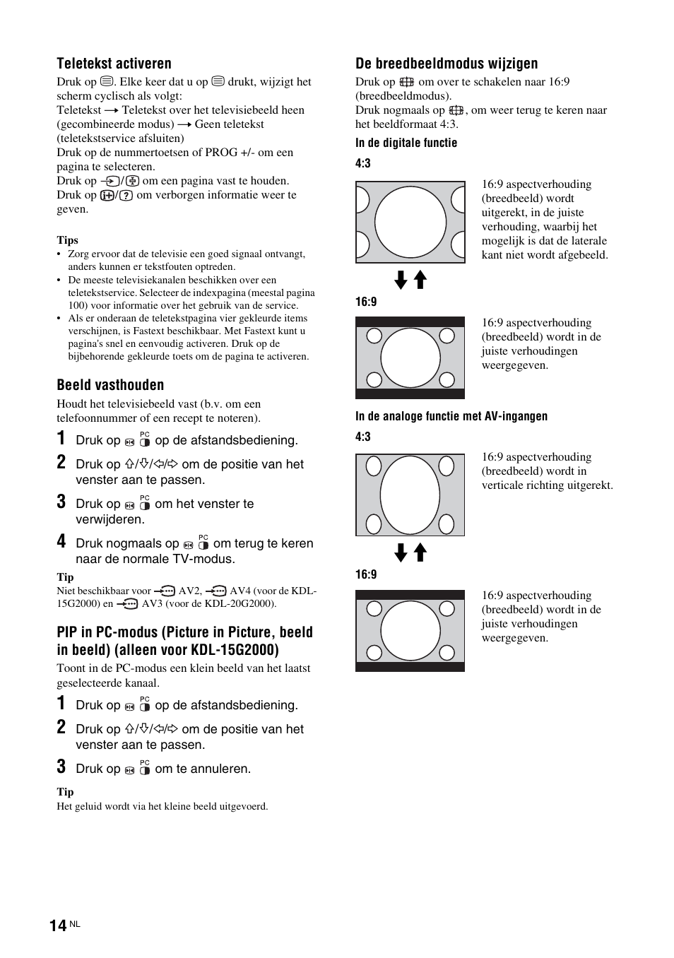 Sony KDL-15G2000 User Manual | Page 116 / 140