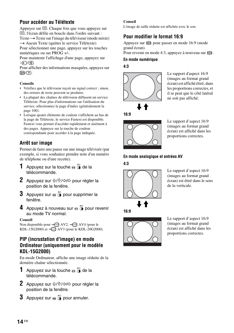 Sony KDL-15G2000 User Manual | Page 48 / 140