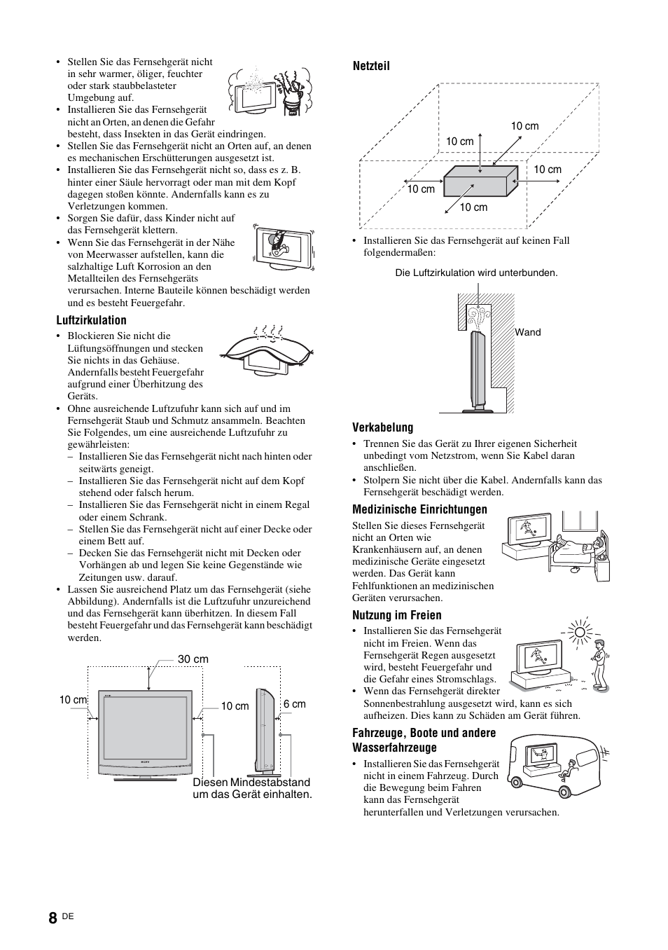 Sony KDL-15G2000 User Manual | Page 8 / 140