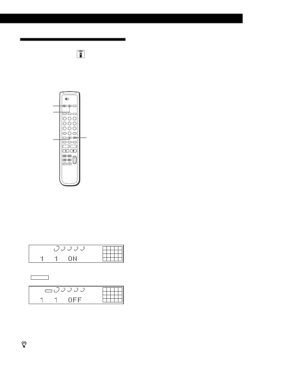 Lagra vissa bestämda spår (utelämna spår) z, Spela in från cd-skivor, Lagra information om cd-skivor (eget minne) | Sony CDP-CA80ES User Manual | Page 107 / 112