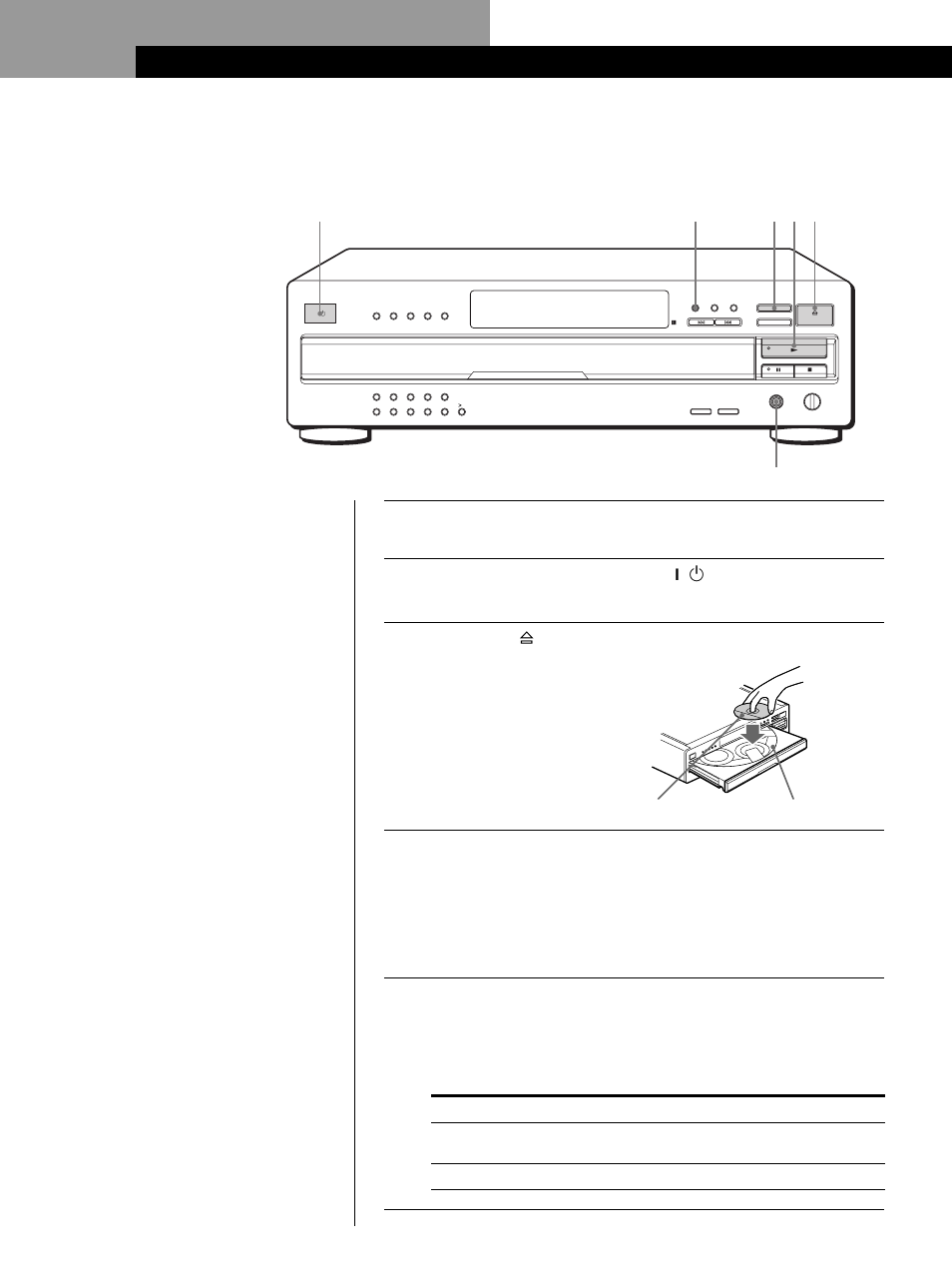 Wiedergeben einer cd, Grundlagen | Sony CDP-CA80ES User Manual | Page 6 / 112