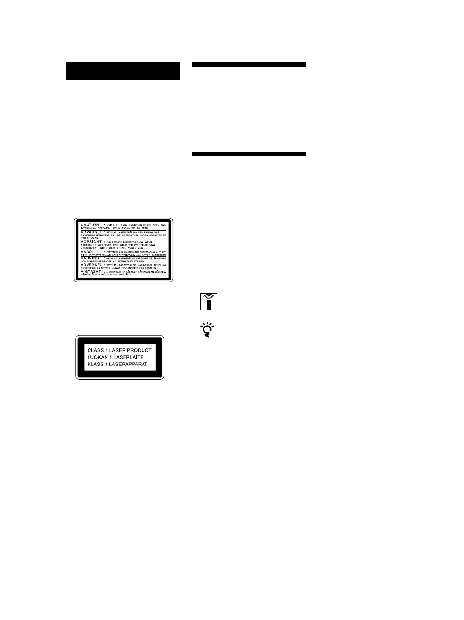 Välkommen, Om bruksanvisningen, Varning | Sony CDP-CA80ES User Manual | Page 90 / 112