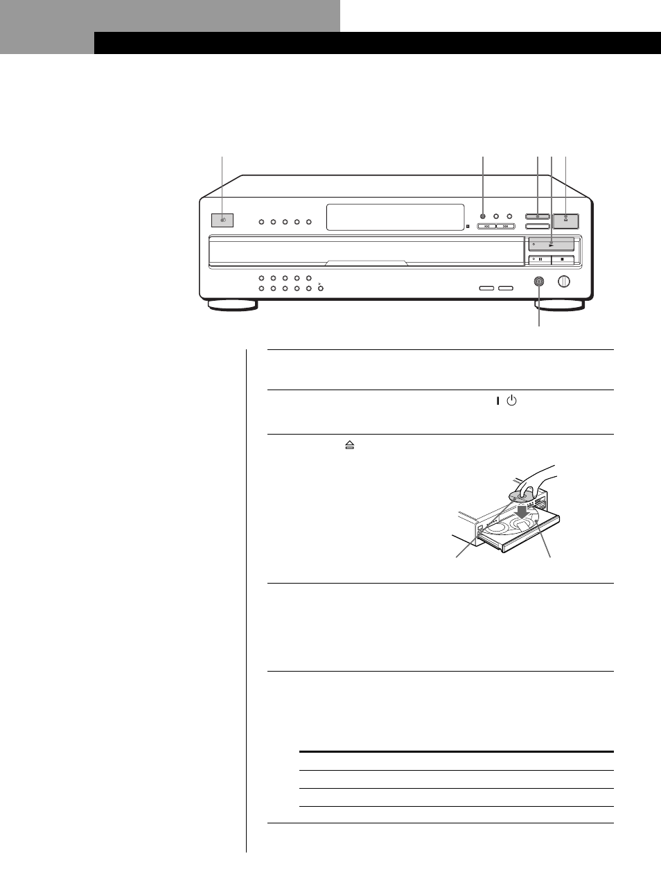 Spela upp en cd-skiva, Grundfunktioner | Sony CDP-CA80ES User Manual | Page 94 / 112