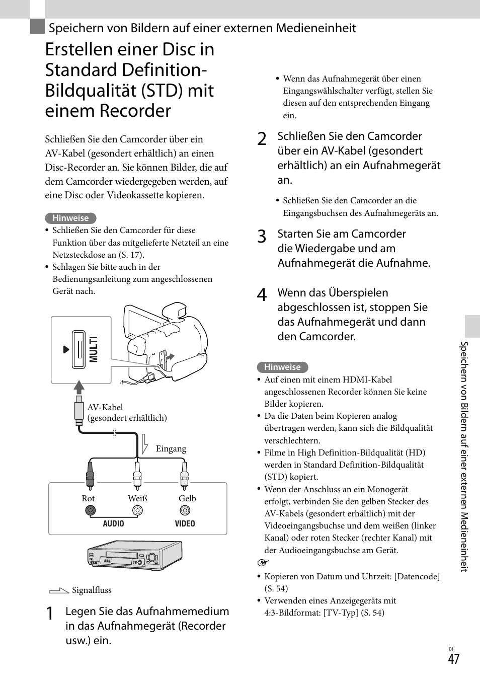 Recorder | Sony HDR-PJ780VE User Manual | Page 121 / 371