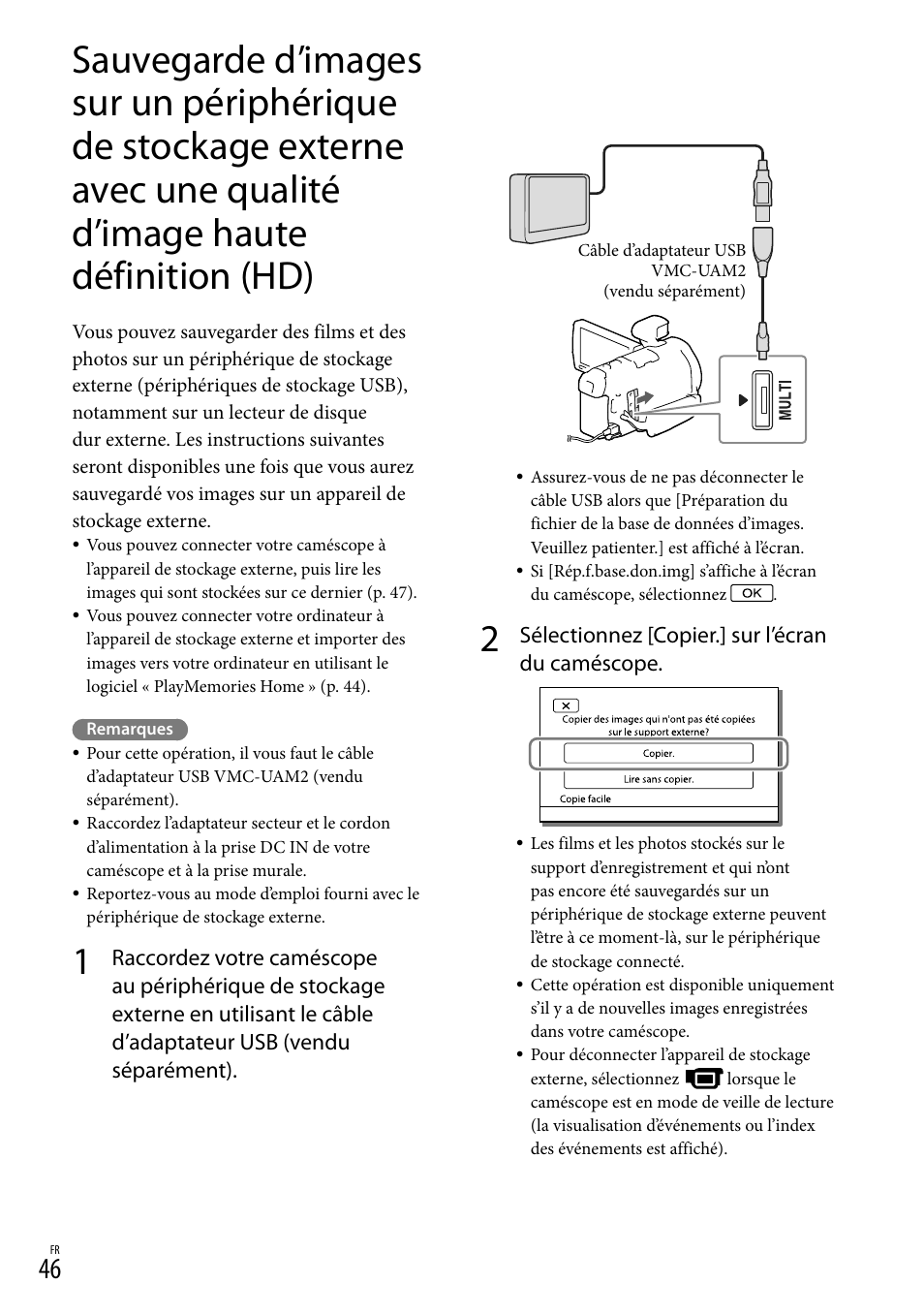 D’image haute définition (hd) | Sony HDR-PJ780VE User Manual | Page 46 / 371