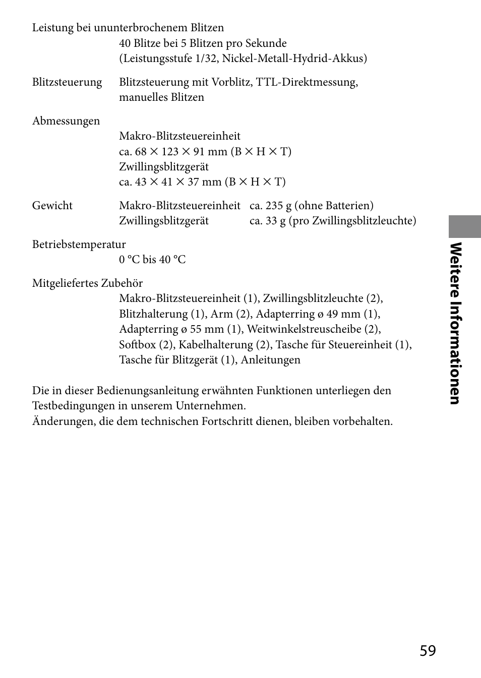 W eit er e i nf orma tionen | Sony HVL-MT24AM User Manual | Page 177 / 293