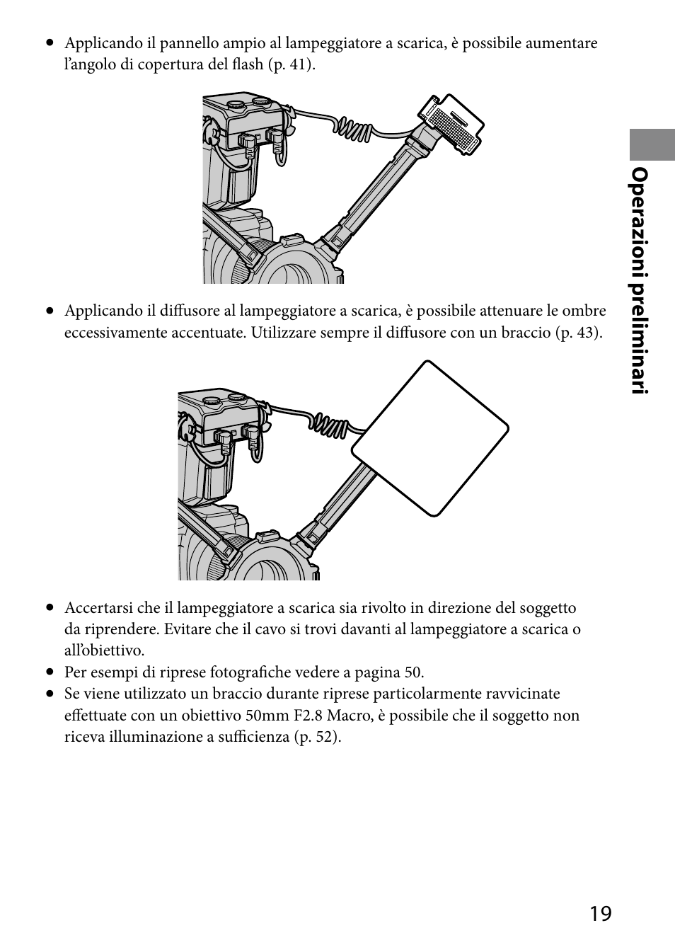 1 o per azioni pr eliminari | Sony HVL-MT24AM User Manual | Page 195 / 293