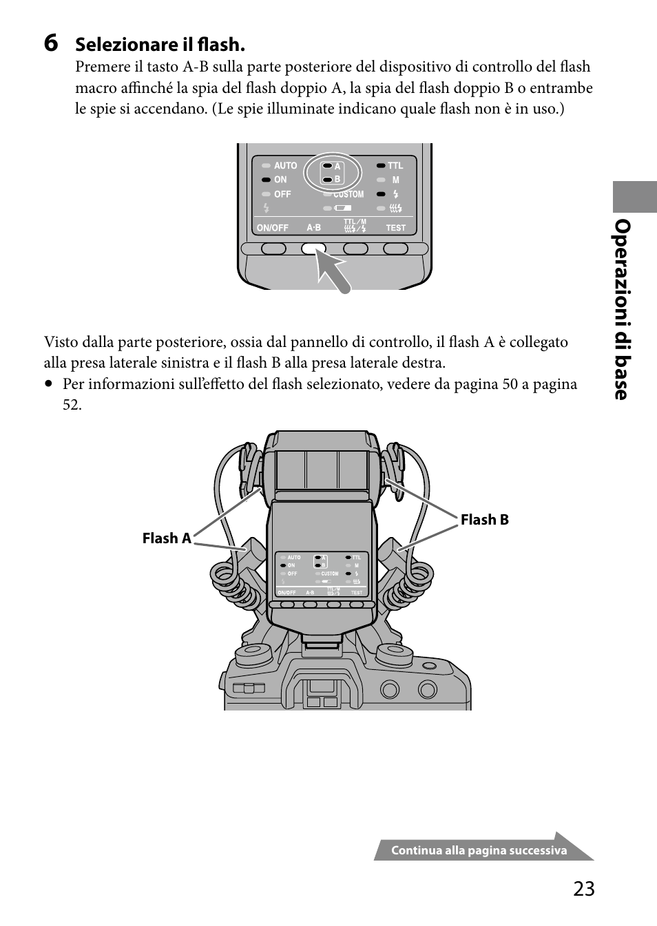 O per azioni di base | Sony HVL-MT24AM User Manual | Page 199 / 293