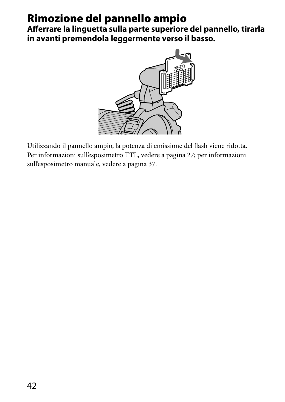 Rimozione del pannello ampio | Sony HVL-MT24AM User Manual | Page 218 / 293