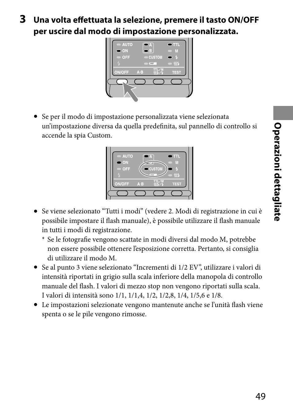 O per azioni dettaglia te | Sony HVL-MT24AM User Manual | Page 225 / 293