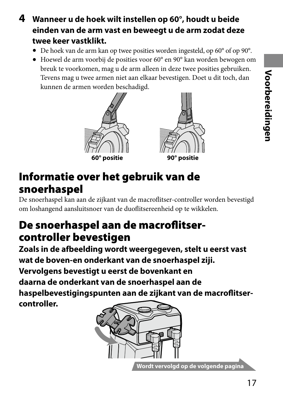 Informatie over het gebruik van de snoerhaspel | Sony HVL-MT24AM User Manual | Page 251 / 293