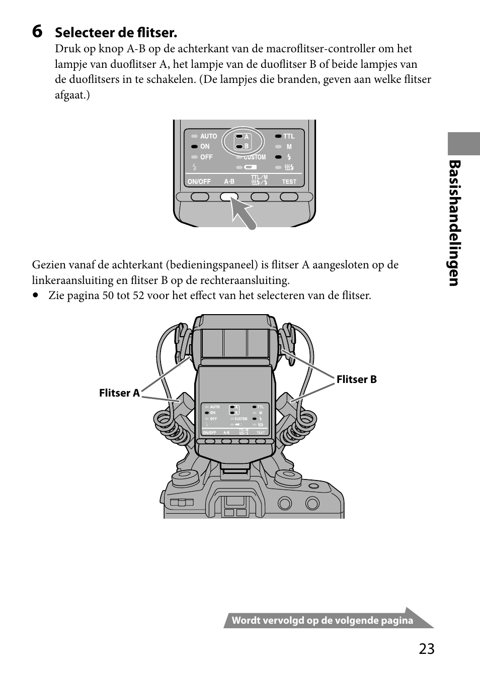 Basishandelingen | Sony HVL-MT24AM User Manual | Page 257 / 293