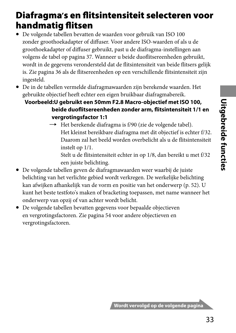 Uit gebr eide func ties | Sony HVL-MT24AM User Manual | Page 267 / 293