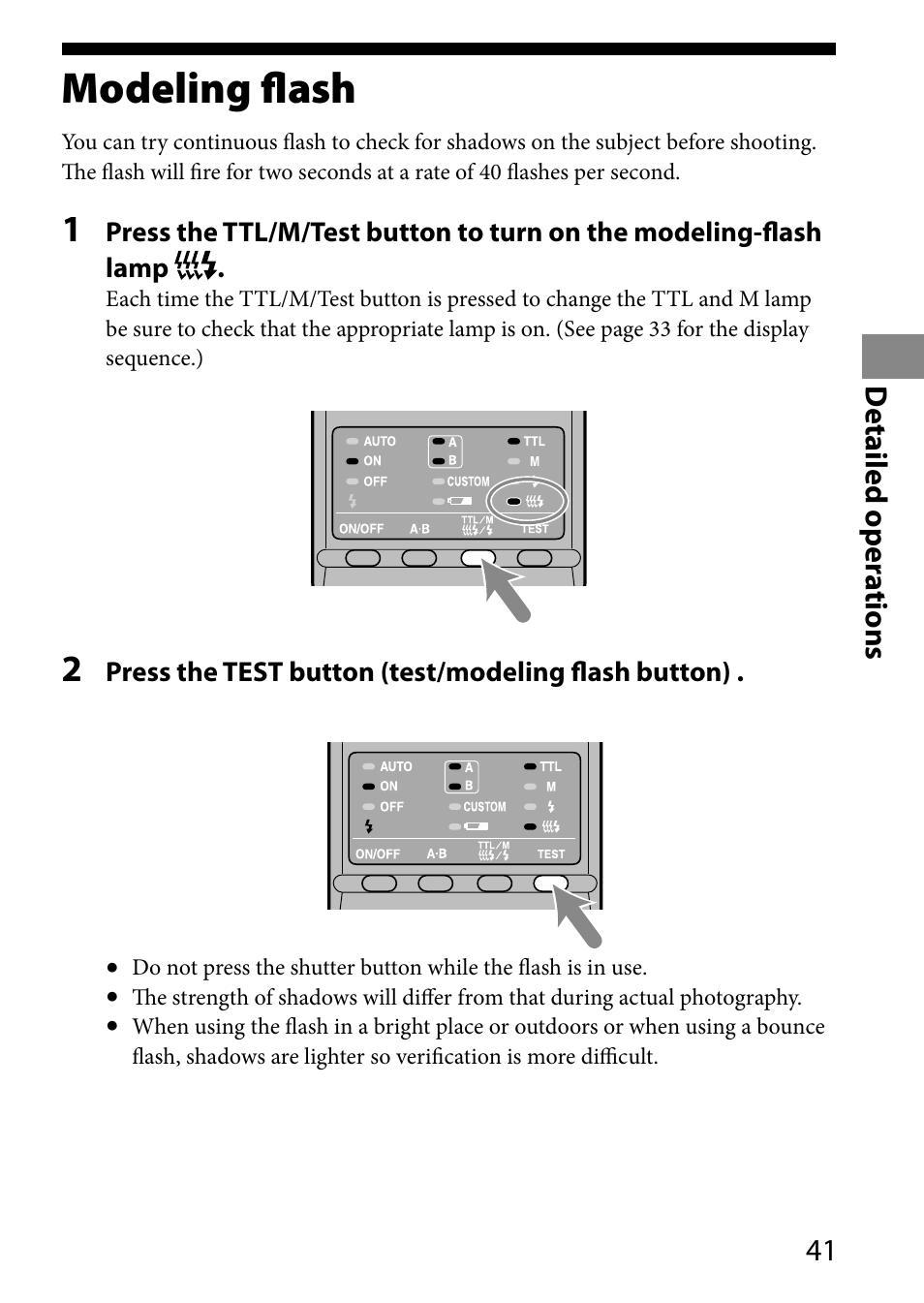 Modeling flash | Sony HVL-MT24AM User Manual | Page 41 / 293