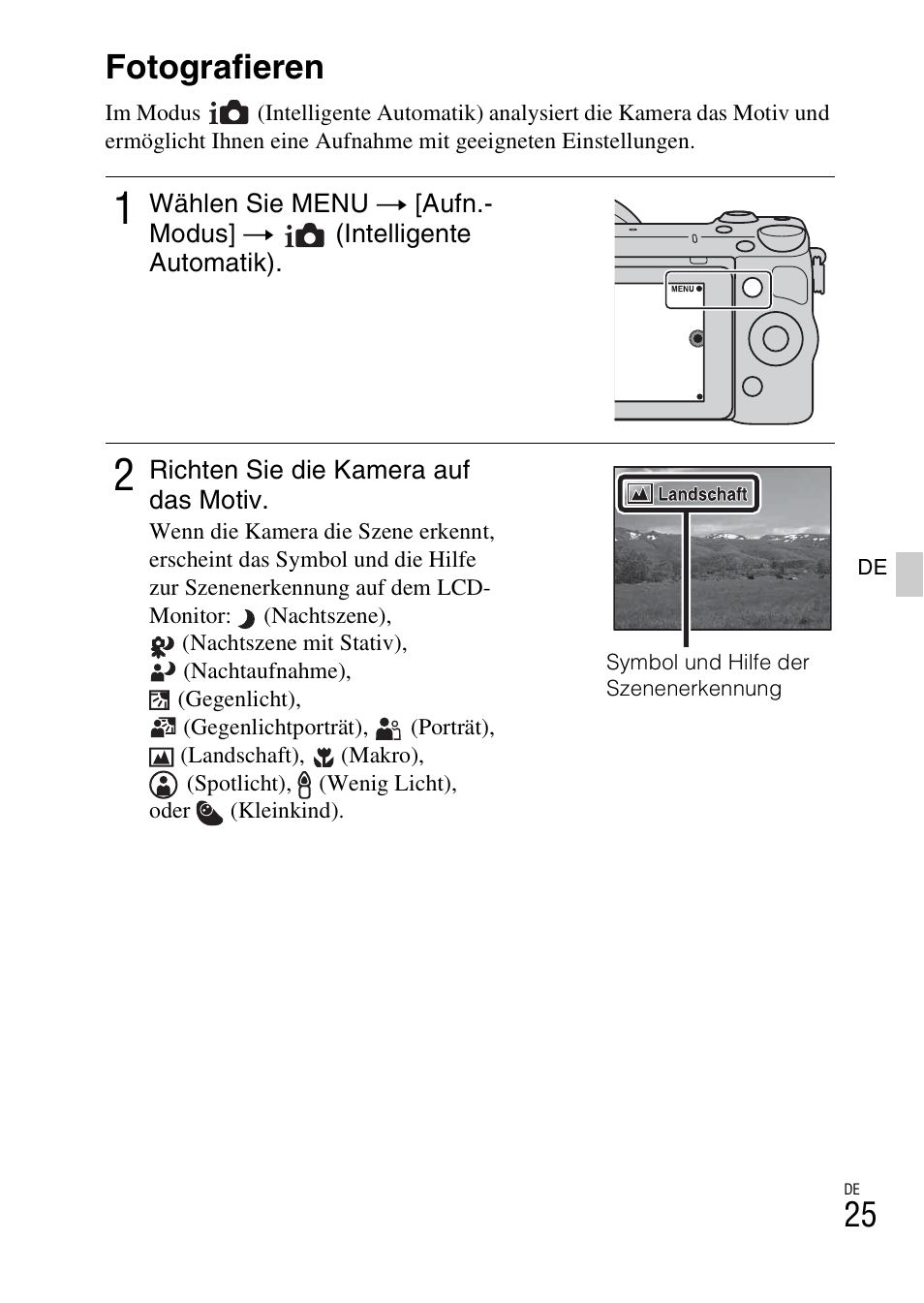 Fotografieren | Sony NEX-5RL User Manual | Page 161 / 663