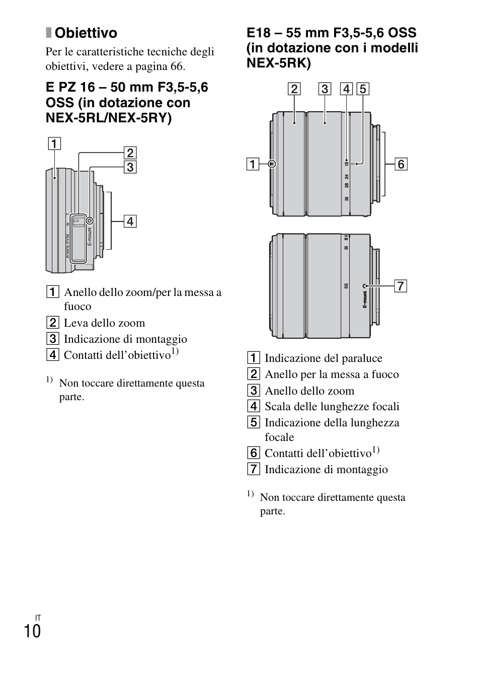 Xobiettivo | Sony NEX-5RL User Manual | Page 282 / 663