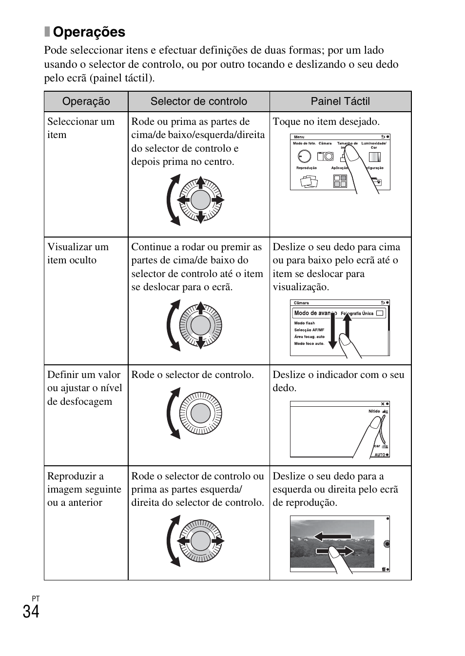 Xoperações | Sony NEX-5RL User Manual | Page 374 / 663