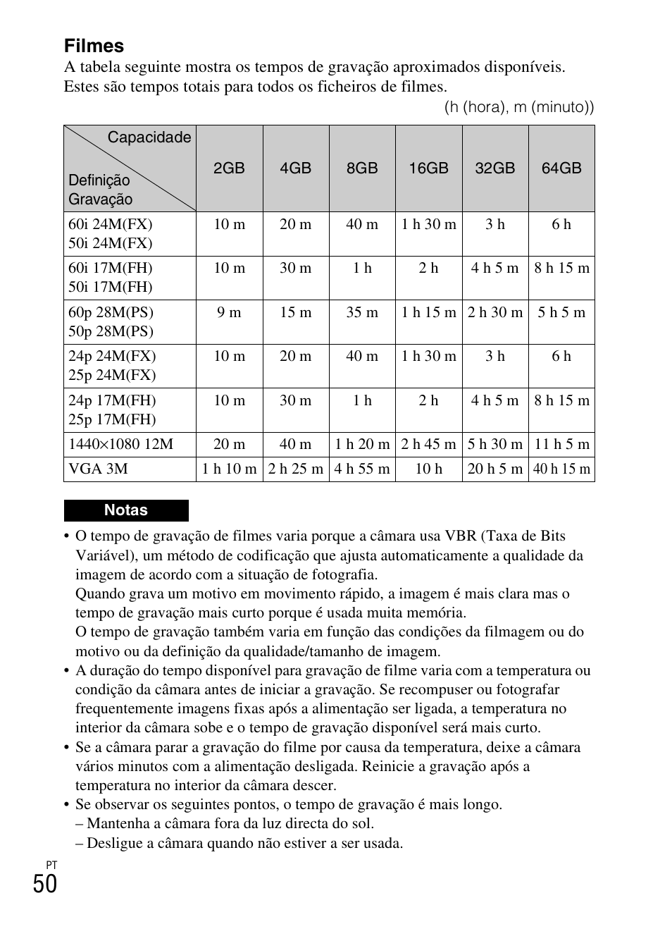 Filmes | Sony NEX-5RL User Manual | Page 390 / 663