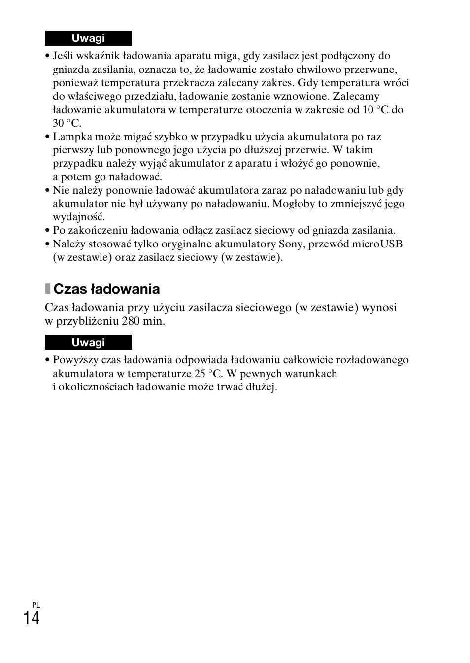 Xczas ładowania | Sony NEX-5RL User Manual | Page 488 / 663