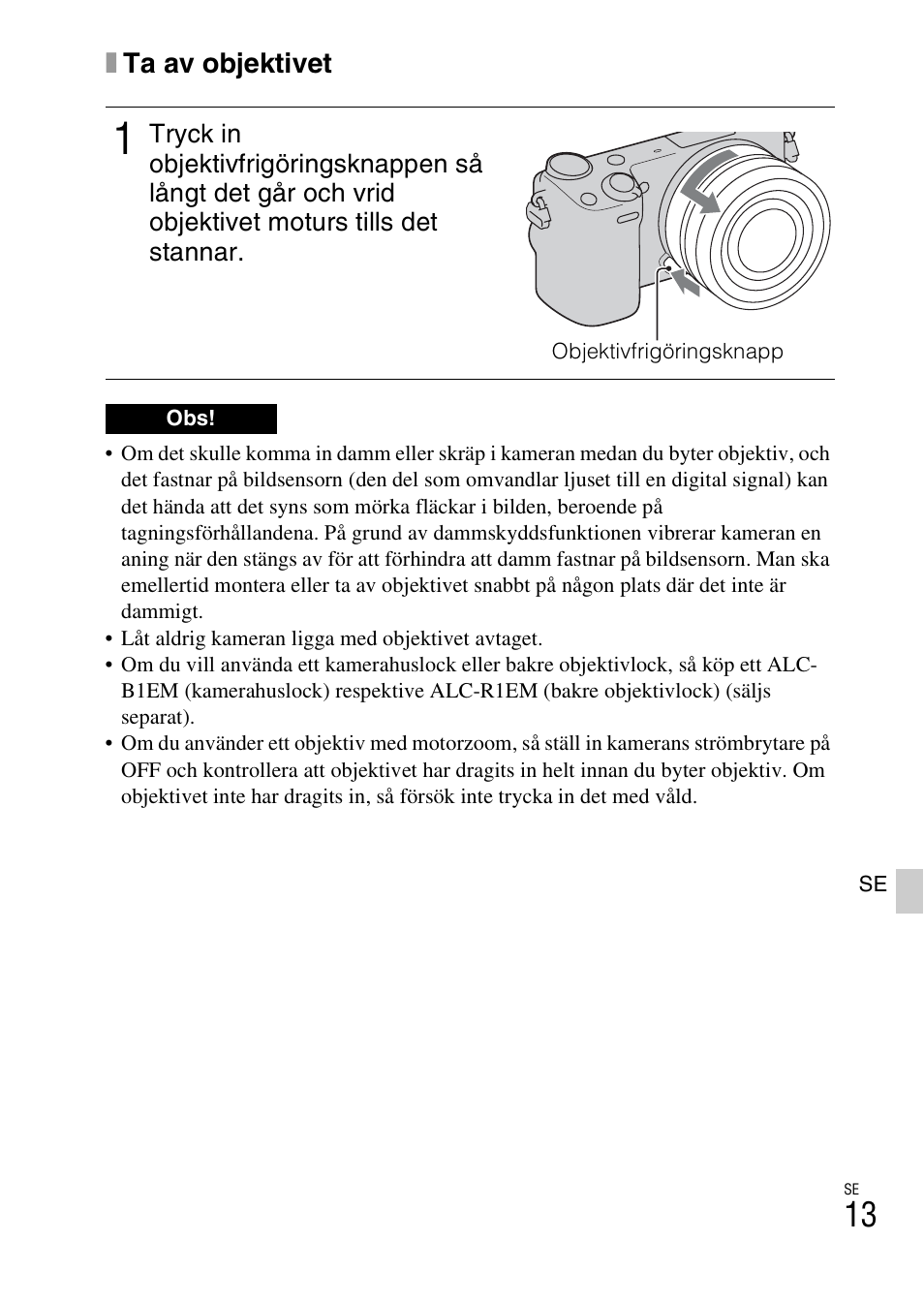 Xta av objektivet | Sony NEX-5RL User Manual | Page 555 / 663