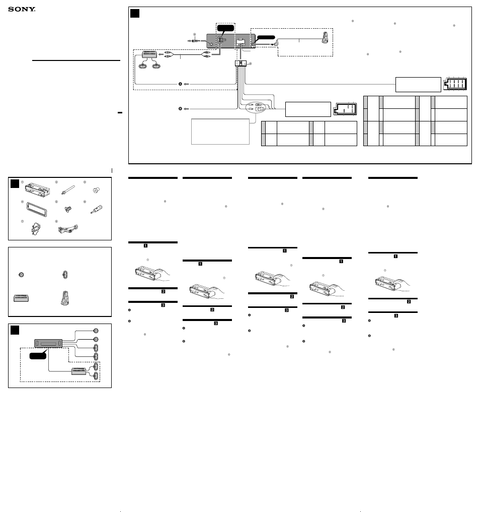 Sony CDX-L410 User Manual | 2 pages