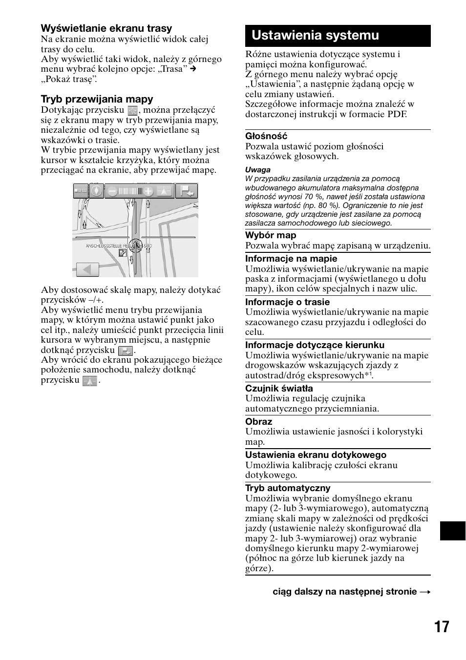 Ustawienia systemu | Sony NV-U50 User Manual | Page 183 / 216