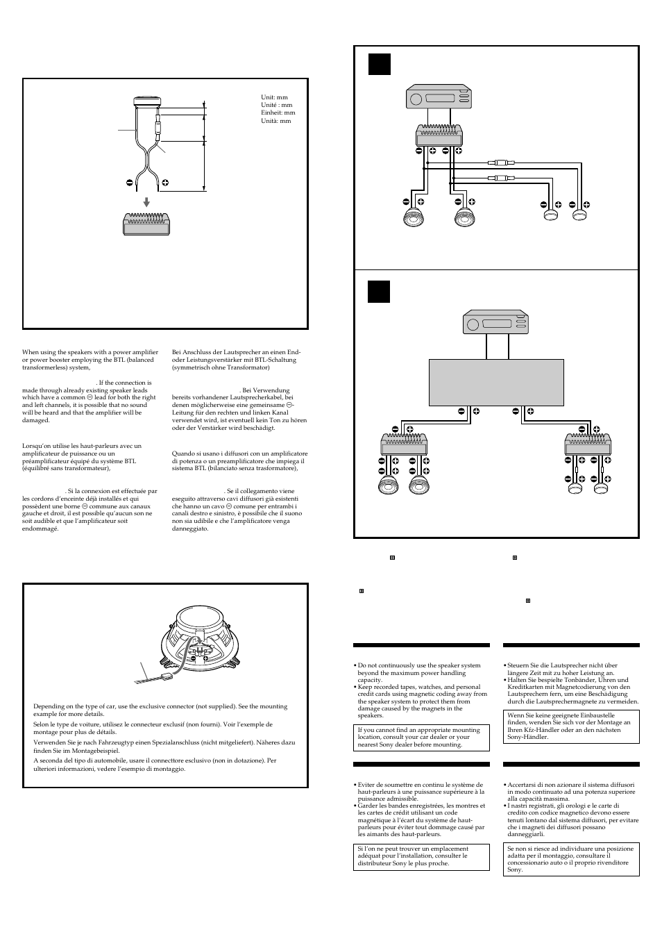 Sony XS-HA1326 User Manual | 4 pages