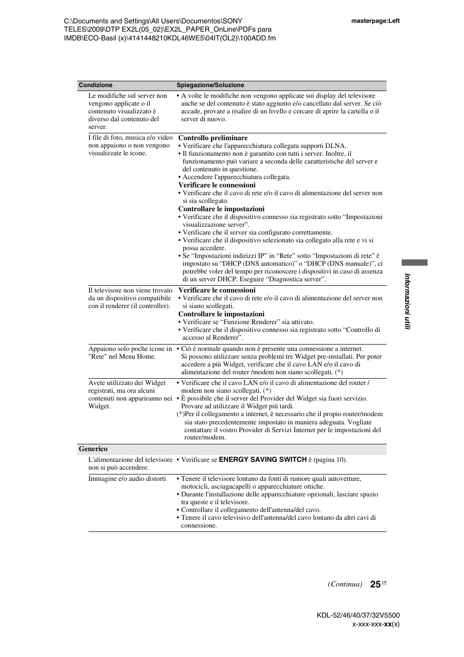 Sony KDL-40WE5 User Manual | Page 100 / 152