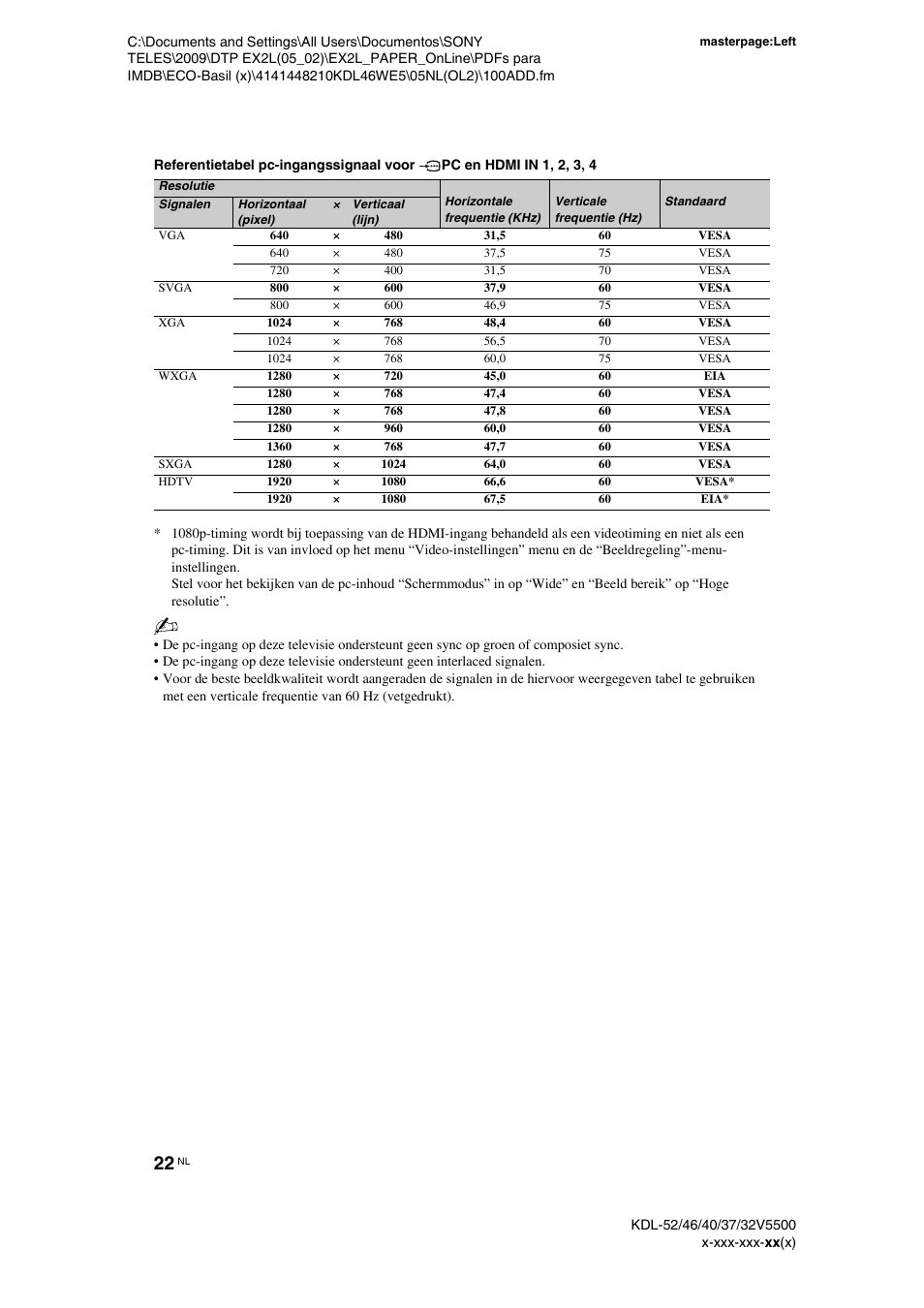Sony KDL-40WE5 User Manual | Page 123 / 152
