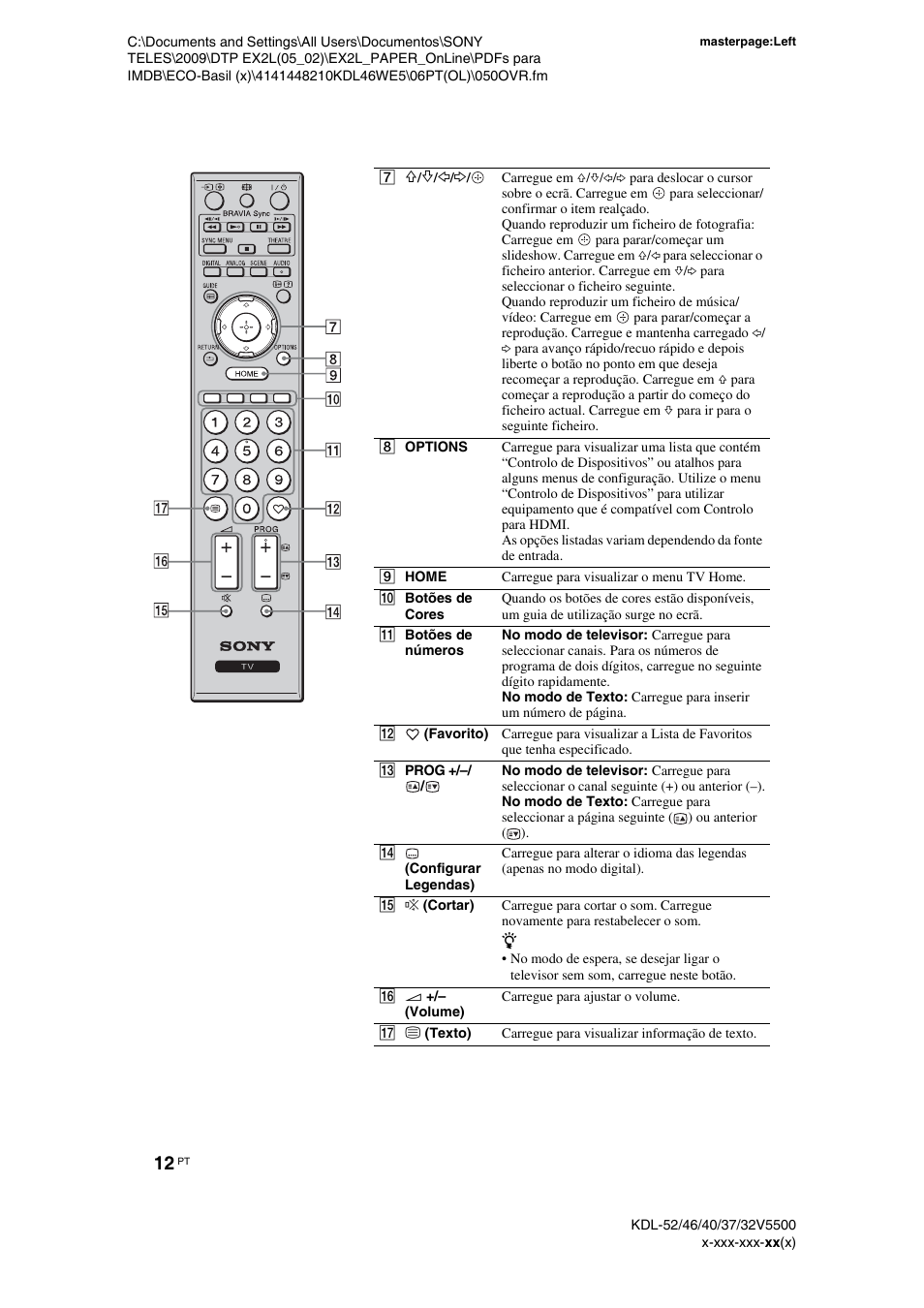 Sony KDL-40WE5 User Manual | Page 138 / 152