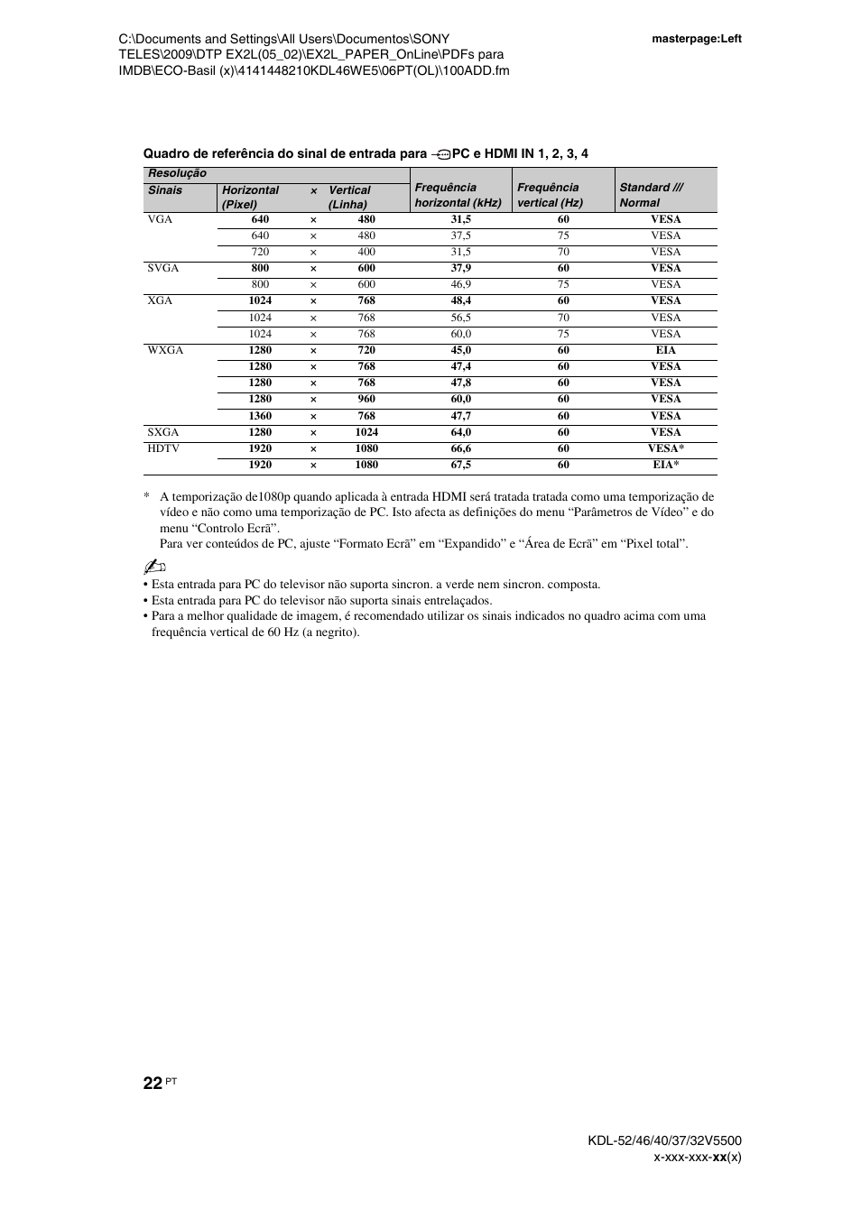 Sony KDL-40WE5 User Manual | Page 148 / 152