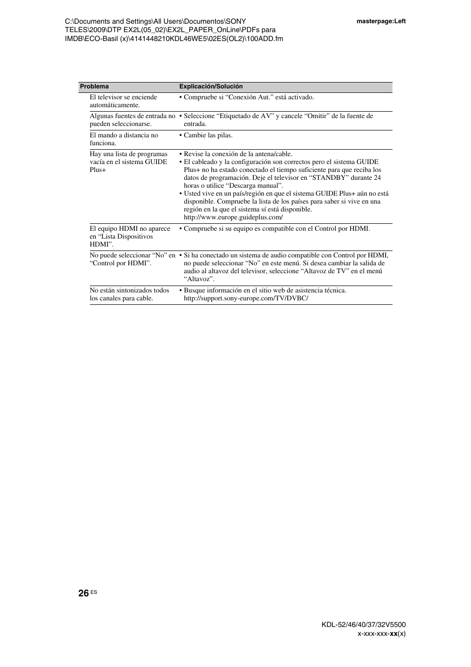 Sony KDL-40WE5 User Manual | Page 51 / 152