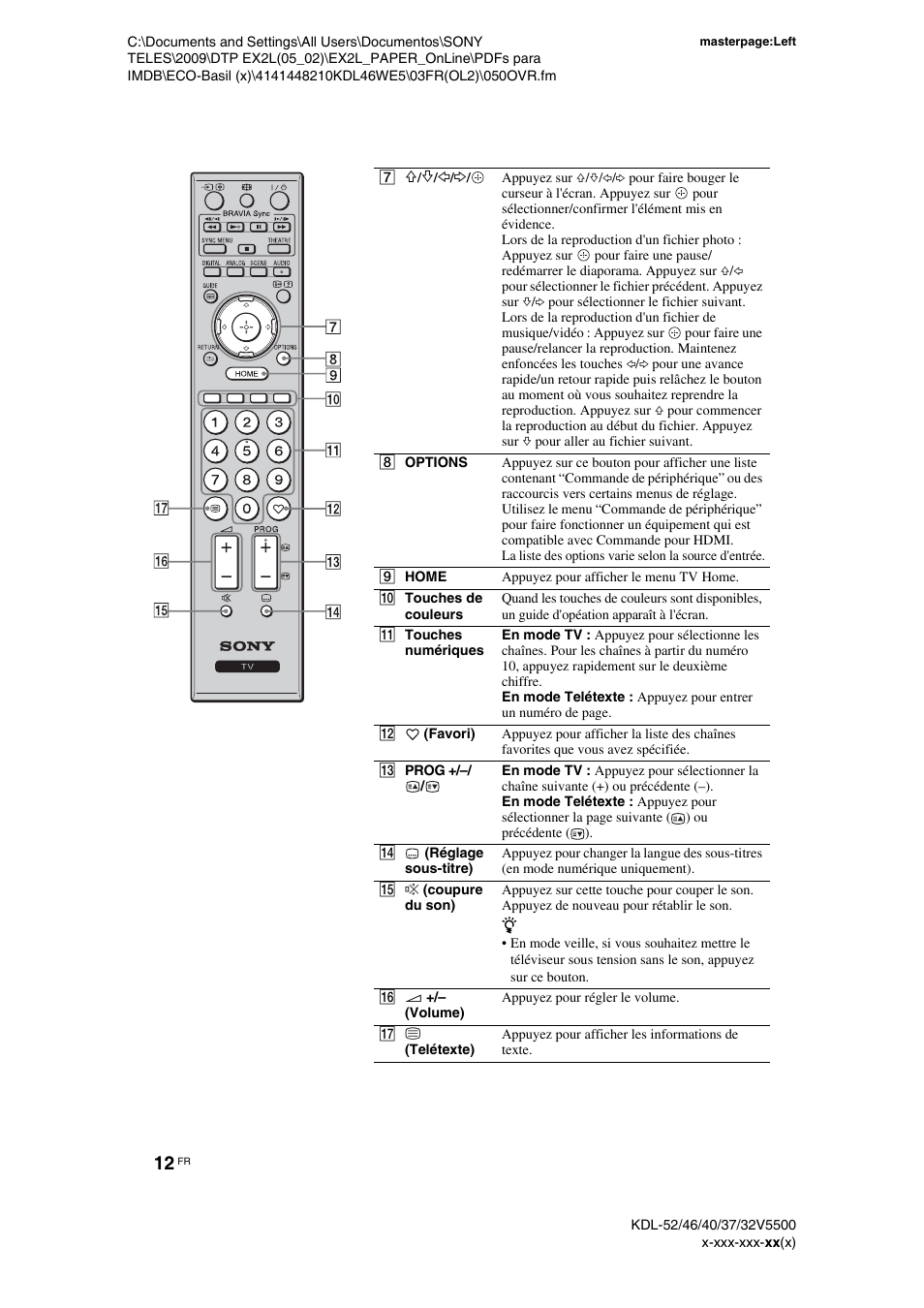 Sony KDL-40WE5 User Manual | Page 62 / 152