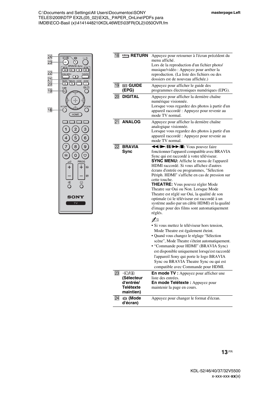 Sony KDL-40WE5 User Manual | Page 63 / 152