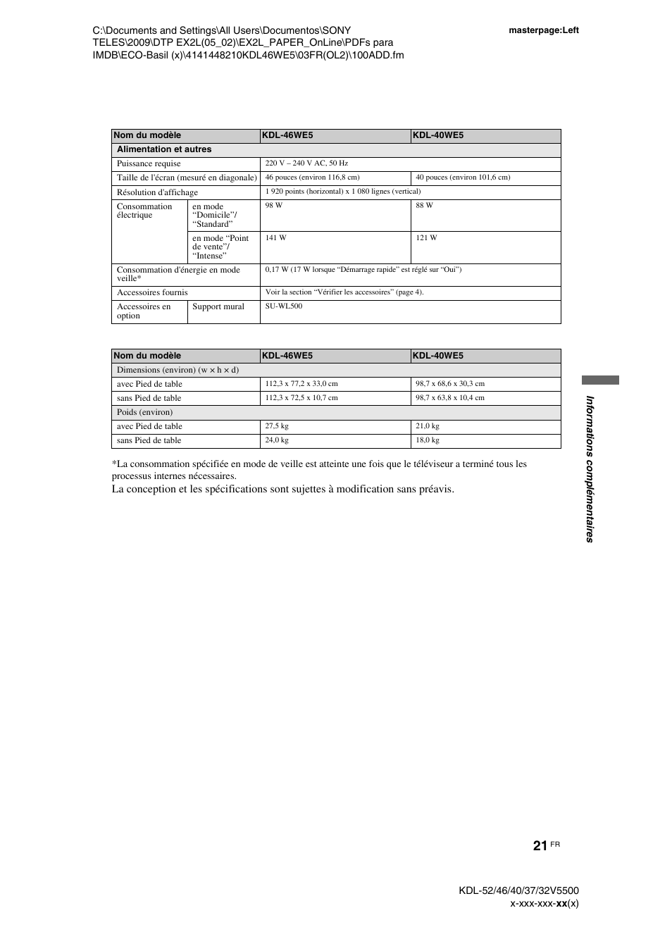 Sony KDL-40WE5 User Manual | Page 71 / 152