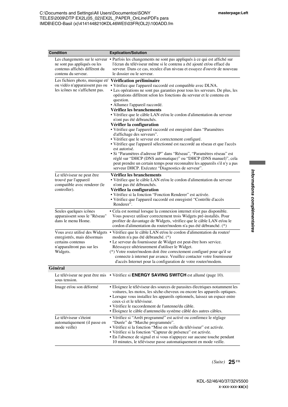 Sony KDL-40WE5 User Manual | Page 75 / 152