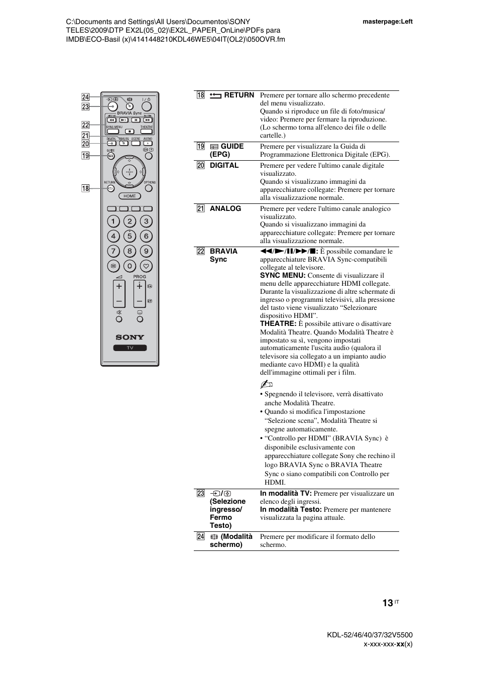 Sony KDL-40WE5 User Manual | Page 88 / 152