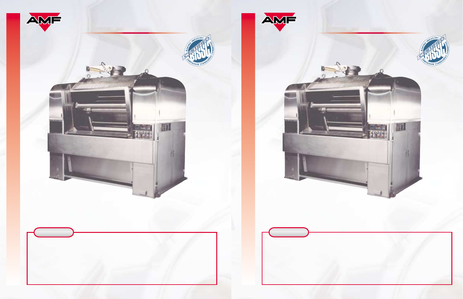 AMF Stationary Bowl Mixer (SBM) User Manual | 2 pages