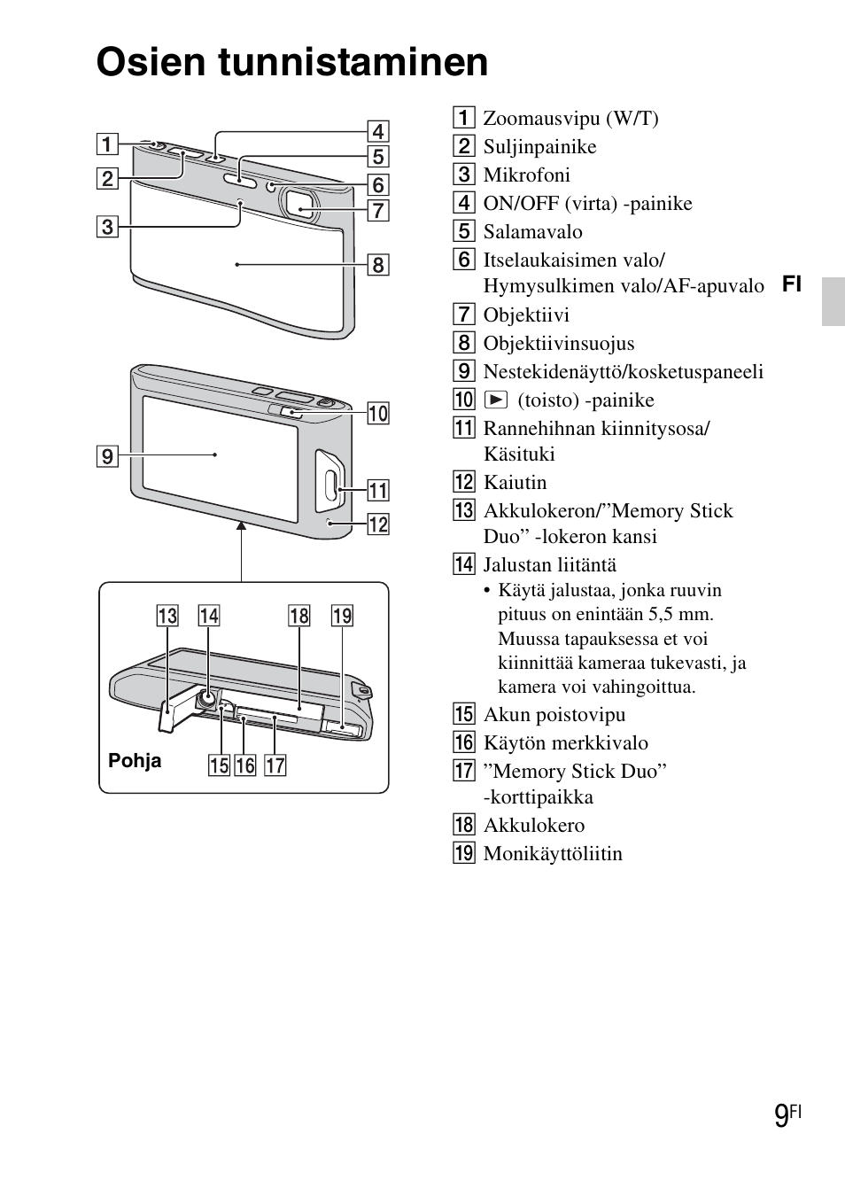 Osien tunnistaminen | Sony DSC-TX1 User Manual | Page 311 / 483